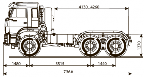 ШАССИ KAMAZ-65221-53